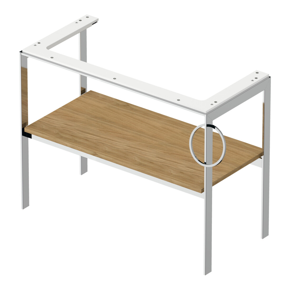 Duravit Console de lavabo White Tulip 98,4x45cm, Me, bo, HTH droite, Ei Nat mass.