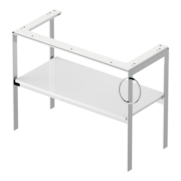 Duravit Console de lavabo White Tulip 98,4x45cm, Me, bo, porte-serviettes dr, blanc hgl
