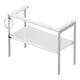 Duravit Console de lavabo White Tulip 98,4x45cm, Me, bo, porte-serviettes gauche, blanc brillant-2