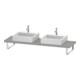 Duravit Console DuraStyle 80-200x48 cm, 2 A., ép. 4,5 cm, gris béton-1