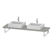 Duravit Console DuraStyle 80-200x48 cm, 2 A., ép. 4,5 cm, gris béton