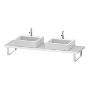 Duravit Console DuraStyle 80-200x48cm, 2 tiroirs, ép. 4,5cm, blanc mat