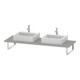 Duravit Console DuraStyle 80-200x55 cm, 2 A., ép. 3 cm, gris béton-1