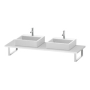 Duravit Console DuraStyle 80-200x55 cm, 2 découpes, ép. 3 cm, blanc mat