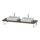 Duravit Console DuraStyle 80-200x55 cm, 2 étagères, ép. 3 cm, noyer foncé-1