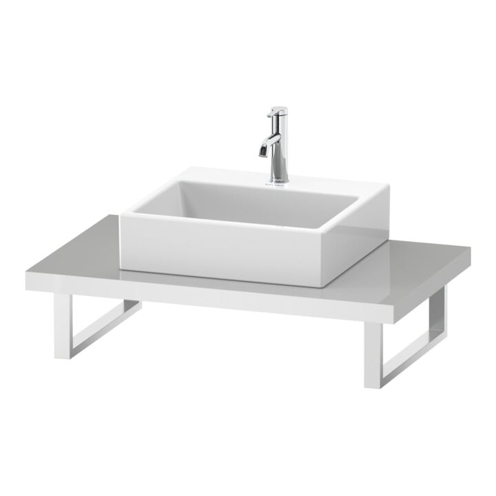Duravit Console DuraStyle 80-200x55cm, 1 AS, Ép. 4,5cm, blanc mat