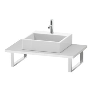 Duravit Console DuraStyle 80-200x55cm, 1 découpe, ép. 3cm, blanc mat