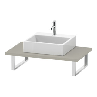 Duravit Console DuraStyle 80-200x55cm, 1 découpe, ép. 3cm, taupe