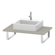 Duravit Console DuraStyle 80-200x55cm, 1 découpe, ép. 3cm, taupe