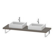 Duravit Console DuraStyle 80-200x55cm, 2 A., ép. 4,5cm, socle mat