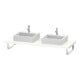Duravit Console DuraStyle 80-200x55cm, 2 p., ép. 4,5cm, blanc brillant-1