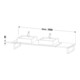 Duravit Console DuraStyle 80-200x55cm, 2 pcs, ép. 3cm, base mate
