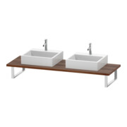 Duravit Console DuraStyle 80-200x55cm, 2 tiroirs, ép. 3cm, noyer naturel