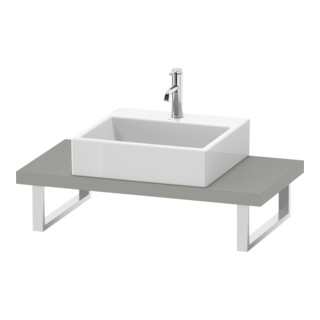 Duravit Console DuraStyle Compact 80-200x48 cm, 1 AS, ép. 4,5 cm, gris béton