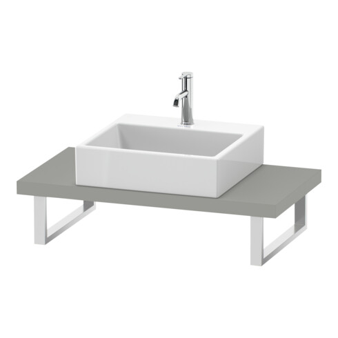 Duravit Console DuraStyle Compact 80-200x48 cm, 1 AS, ép. 4,5 cm, gris béton