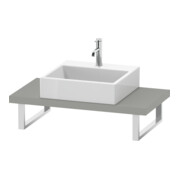 Duravit Console DuraStyle Compact 80-200x48 cm, 1 AS, ép. 4,5 cm, gris béton