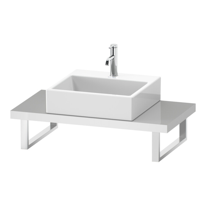 Duravit Console DuraStyle Compact 80-200x48cm, 1 AS, ép. 4,5cm, blanc brillant