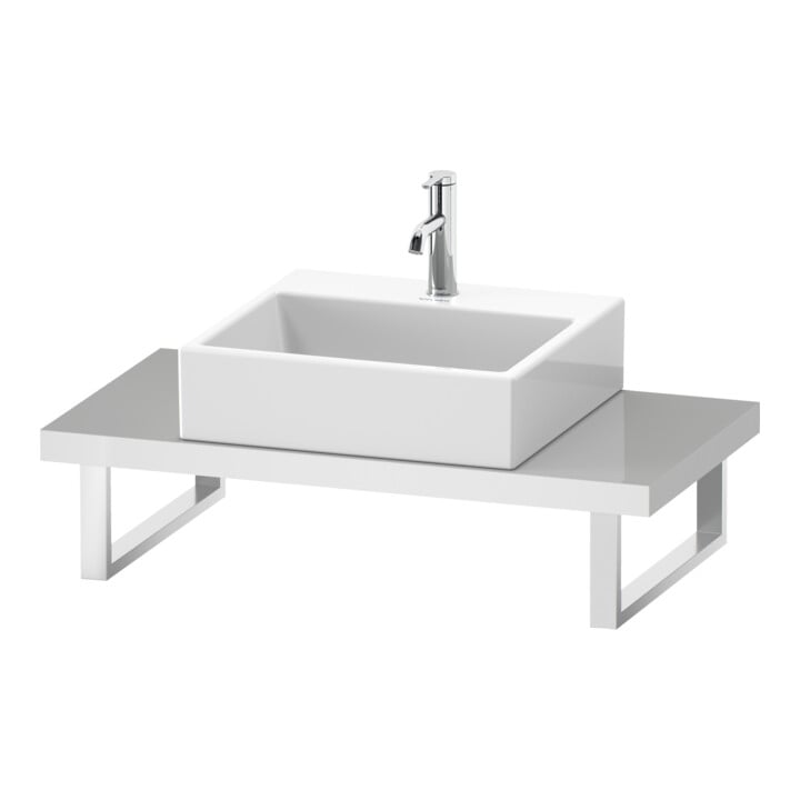 Duravit Console DuraStyle Compact 80-200x48cm, 1 AS, ép. 4,5cm, blanc mat
