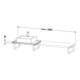 Duravit Console DuraStyle Compact 80-200x48cm, 1 AS, ép. 4,5cm, graphite mat-4