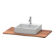 Duravit Console en bois massif XSquare 100x55 cm, noyer américain, avec 1 découpe-1