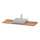 Duravit Console en bois massif XSquare 140x55x2cm, avec 1 AS, noyer américain