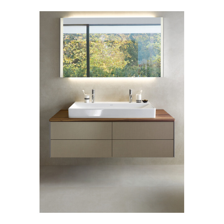 Duravit Console en bois massif XSquare 140x55x2cm, avec 1 AS, noyer américain