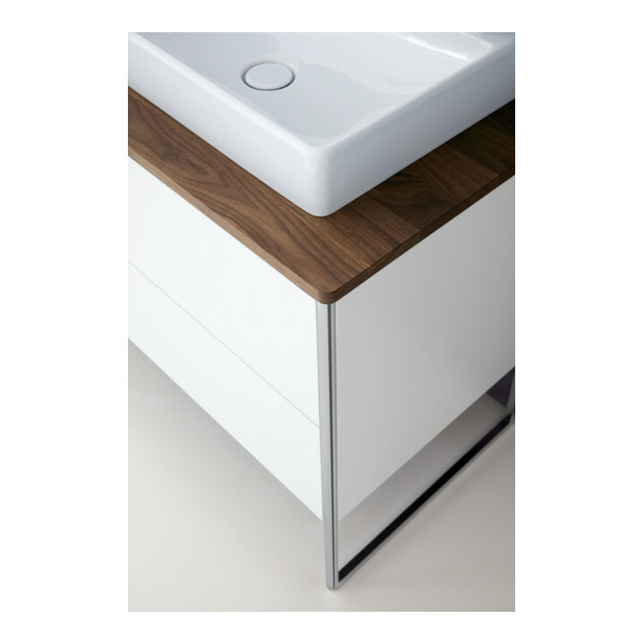 Duravit Console en bois massif XSquare 160x55 cm, Ami. Nb, m 2 ouvertures, B des deux côtés