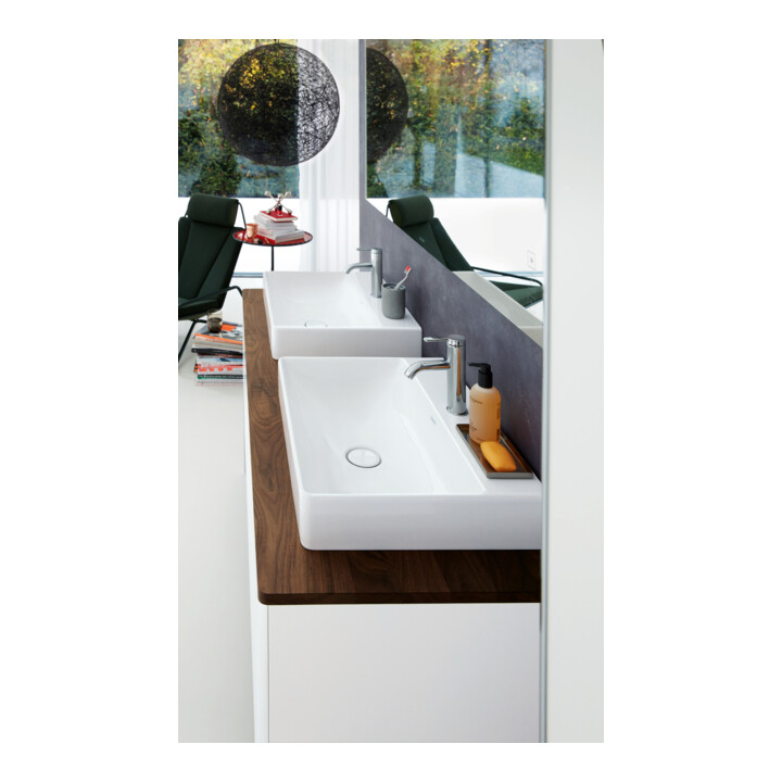 Duravit Console en bois massif XSquare 160x55 cm, Ami. Nb, m 2 ouvertures, B des deux côtés