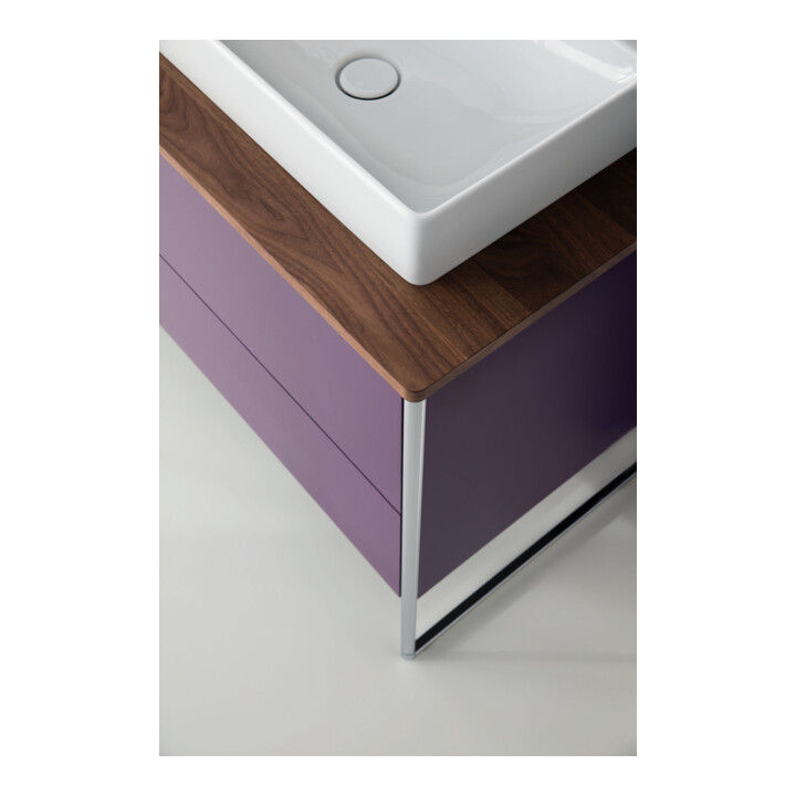 Duravit Console en bois massif XSquare 160x55 cm, Ami. Nb, m 2 ouvertures, B des deux côtés