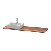 Duravit Console en bois massif XSquare 160x55x2 cm, m 1 AS, Dte, Noyer américain
