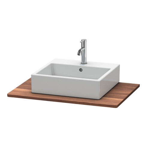 Duravit Console en bois massif XSquare 80x55cm, noyer américain, avec 1 découpe