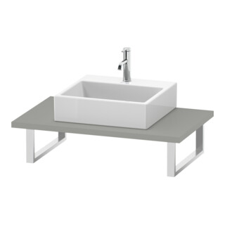 Duravit Console L-Cube 80-200x55 cm, 1 AS, ép. 3 cm, gris béton