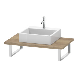 Duravit Console L-Cube 80-200x55 cm, 1 AS, ép. 3 cm, marbre œuf