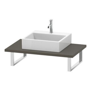 Duravit Console L-Cube 80-200x55 cm, 1 AS, ép. 3 cm, pour Gr s-mat