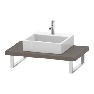 Duravit Console L-Cube 80-200x55 cm, 1 AS, ép. 4,5 cm, bas. ma