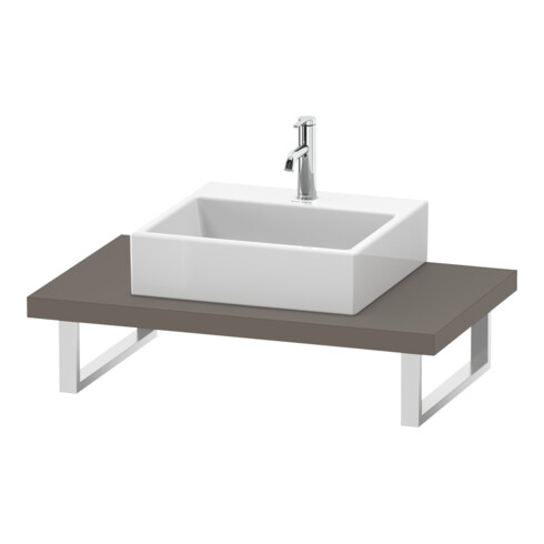 Duravit Console L-Cube 80-200x55 cm, 1 AS, ép. 4,5 cm, bas. ma