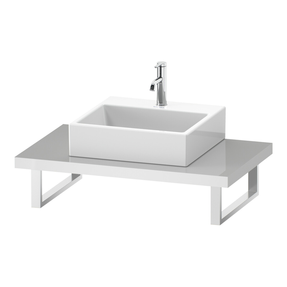 Duravit Console L-Cube 80-200x55 cm, 1 AS, ép. 4,5 cm, E d geb.