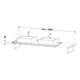 Duravit Console L-Cube 80-200x55 cm, 1 AS, ép. 4,5 cm, E d geb.-4