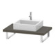 Duravit Console L-Cube 80-200x55 cm, 1 AS, ép. 4,5 cm, finition gris mat-1
