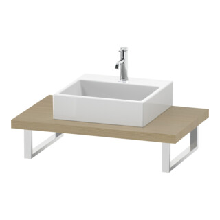 Duravit Console L-Cube 80-200x55 cm, 1 AS, ép. 4,5 cm, méd. œuf