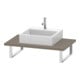 Duravit Console L-Cube 80-200x55 cm, 1 découpe, ép. 3 cm, lin-1