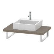 Duravit Console L-Cube 80-200x55 cm, 1 découpe, ép. 4,5 cm, blanc
