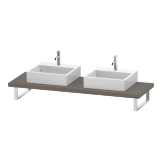 Duravit Console L-Cube 80-200x55 cm, 2 A., ép. 4,5 cm, bas. ma
