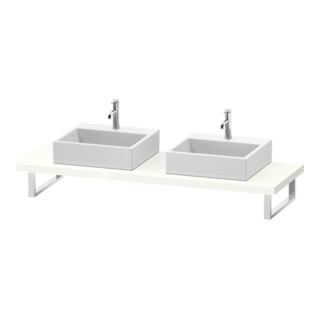 Duravit Console L-Cube 80-200x55 cm, 2 A., ép. 4,5 cm, blanc brillant