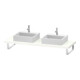 Duravit Console L-Cube 80-200x55 cm, 2 A., ép. 4,5 cm, blanc brillant-1