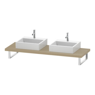 Duravit Console L-Cube 80-200x55 cm, 2 A., ép. 4,5 cm, méd. œuf