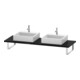 Duravit Console L-Cube 80-200x55 cm, 2 découpes, épaisseur 3 cm, blanc brillant-1