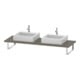 Duravit Console L-Cube 80-200x55 cm, 2 tiroirs, ép. 3 cm, finition brillante-1