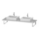 Duravit Console L-Cube 80-200x55 cm, 2 tiroirs, épaisseur 3 cm, médium chêne