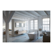 Duravit Console L-Cube 80-200x55 cm, 2 tiroirs, épaisseur 3 cm, médium chêne-4